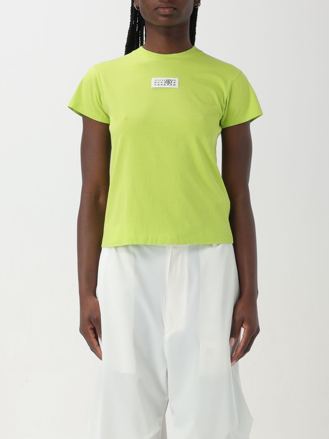 MM6 Maison Margiela Polo Shirt MM6 MAISON MARGIELA Woman colour Green