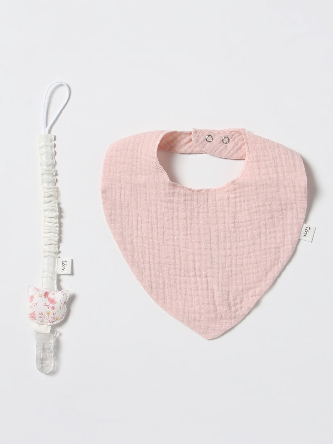 Teddy & Minou Bib TEDDY & MINOU Kids colour Pink