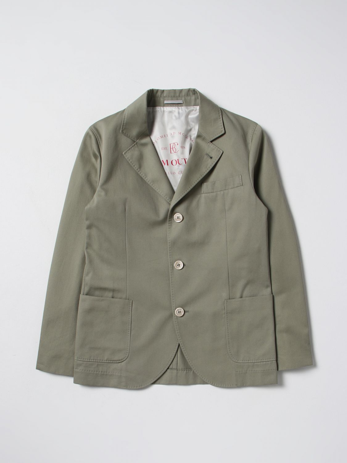 Brunello Cucinelli Blazer BRUNELLO CUCINELLI Kids colour Green