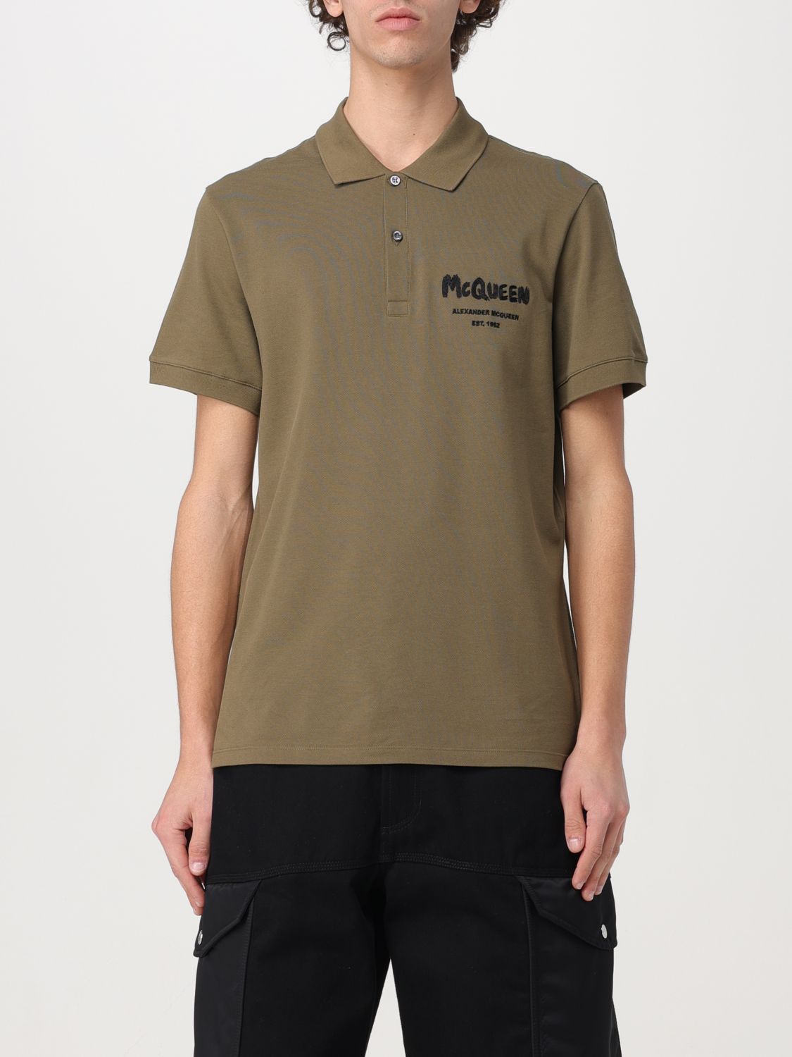 Alexander McQueen Polo Shirt ALEXANDER MCQUEEN Men colour Kaki