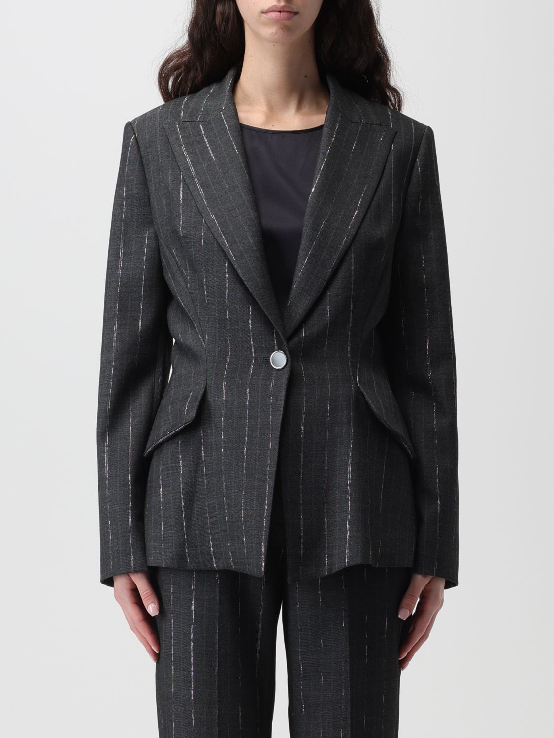 Simona Corsellini Blazer SIMONA CORSELLINI Woman colour Grey