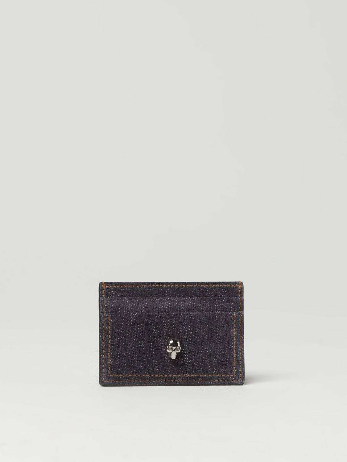 Alexander McQueen Wallet ALEXANDER MCQUEEN Woman colour Denim