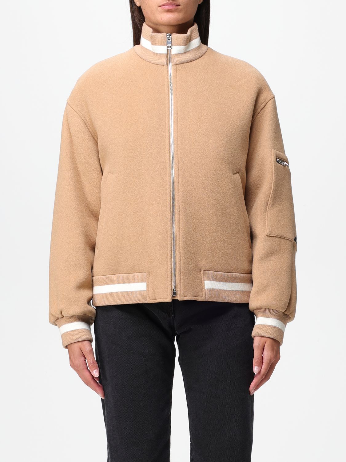 Msgm Jacket MSGM Woman colour Camel