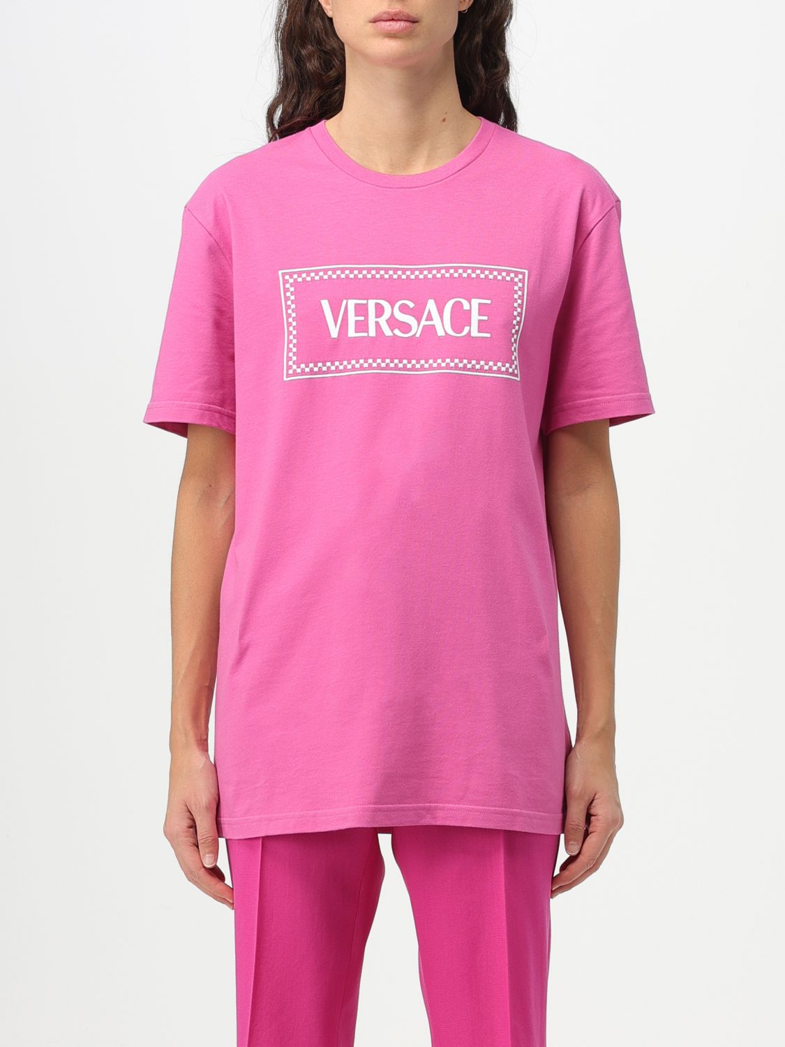 Versace T-Shirt VERSACE Woman colour Fuchsia