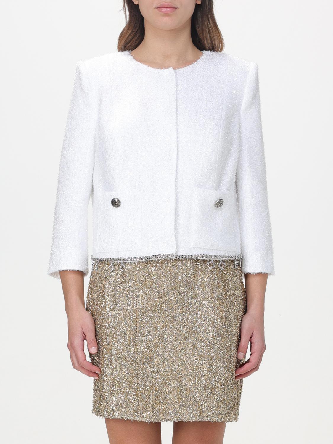 Elisabetta Franchi Jacket ELISABETTA FRANCHI Woman colour Ivory