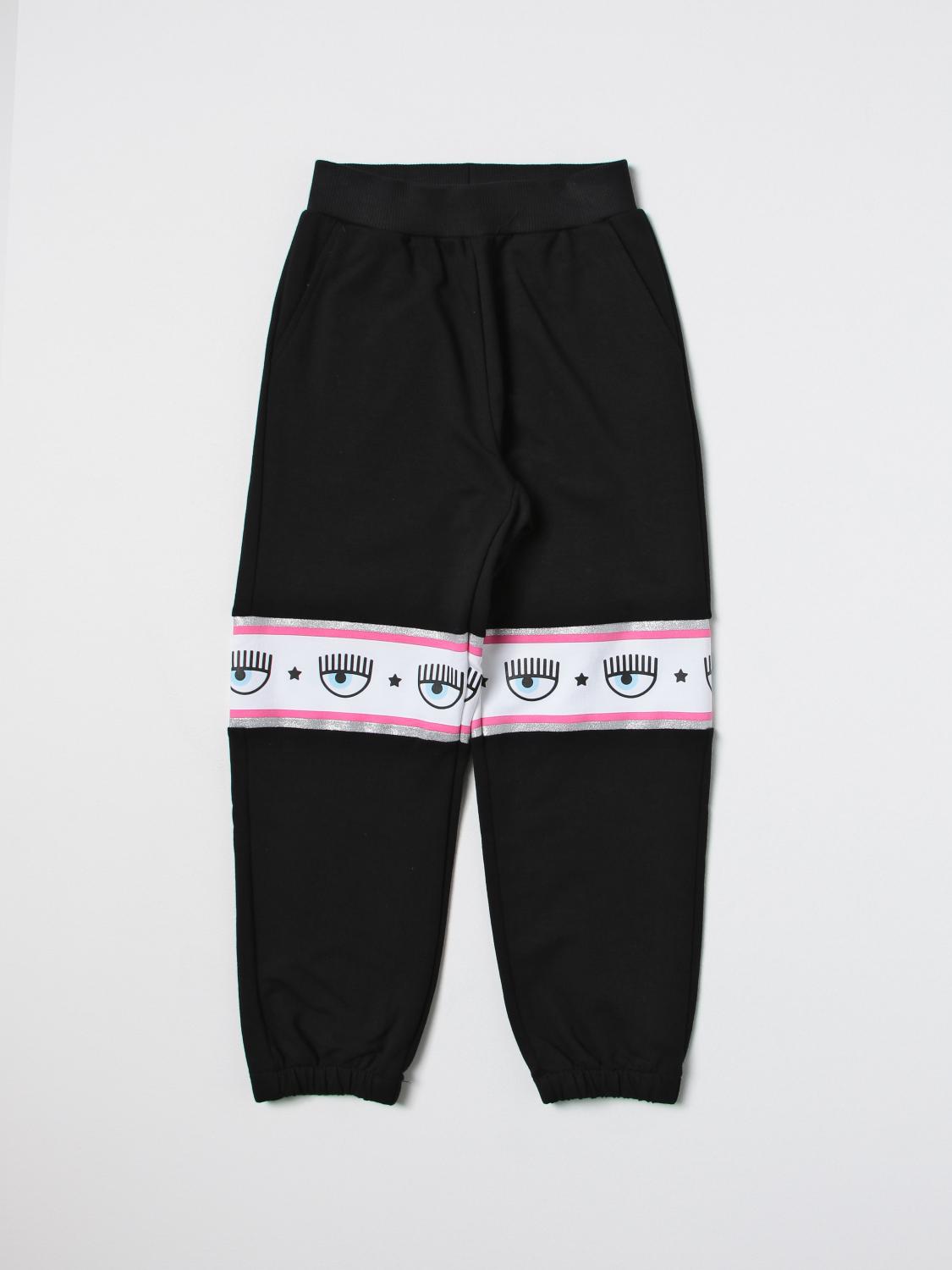 CHIARA FERRAGNI Trousers CHIARA FERRAGNI Kids colour Black