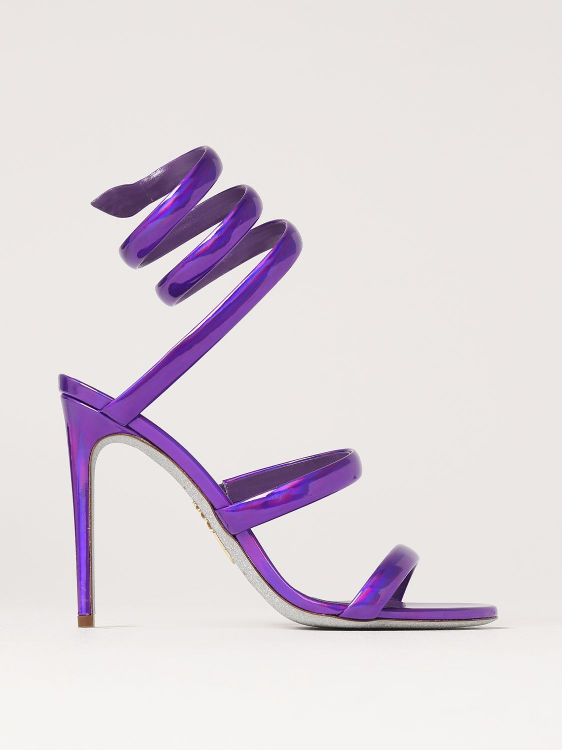 René Caovilla Heeled Sandals RENE CAOVILLA Woman colour Violet