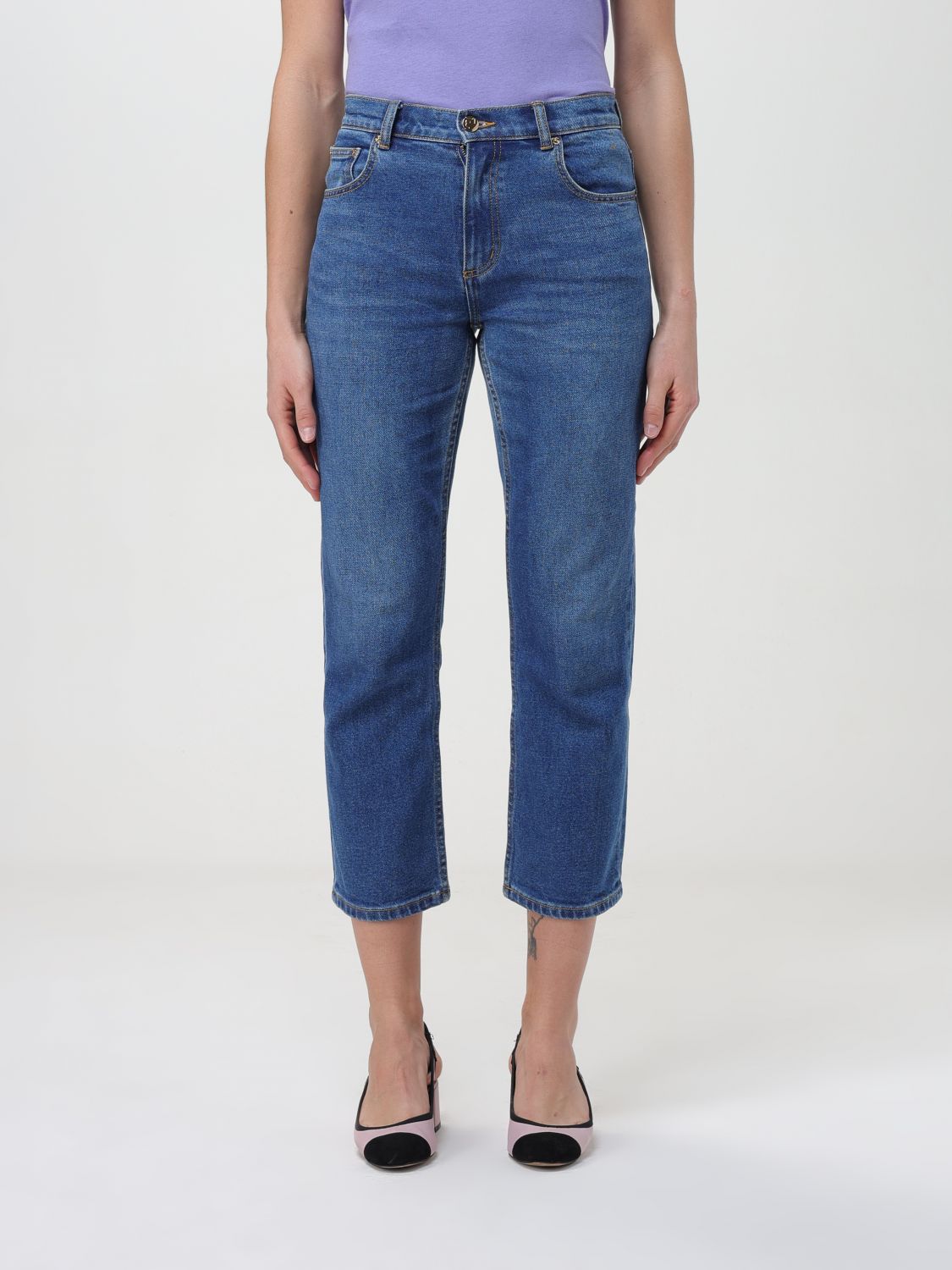 Tory Burch Jeans TORY BURCH Woman colour Denim