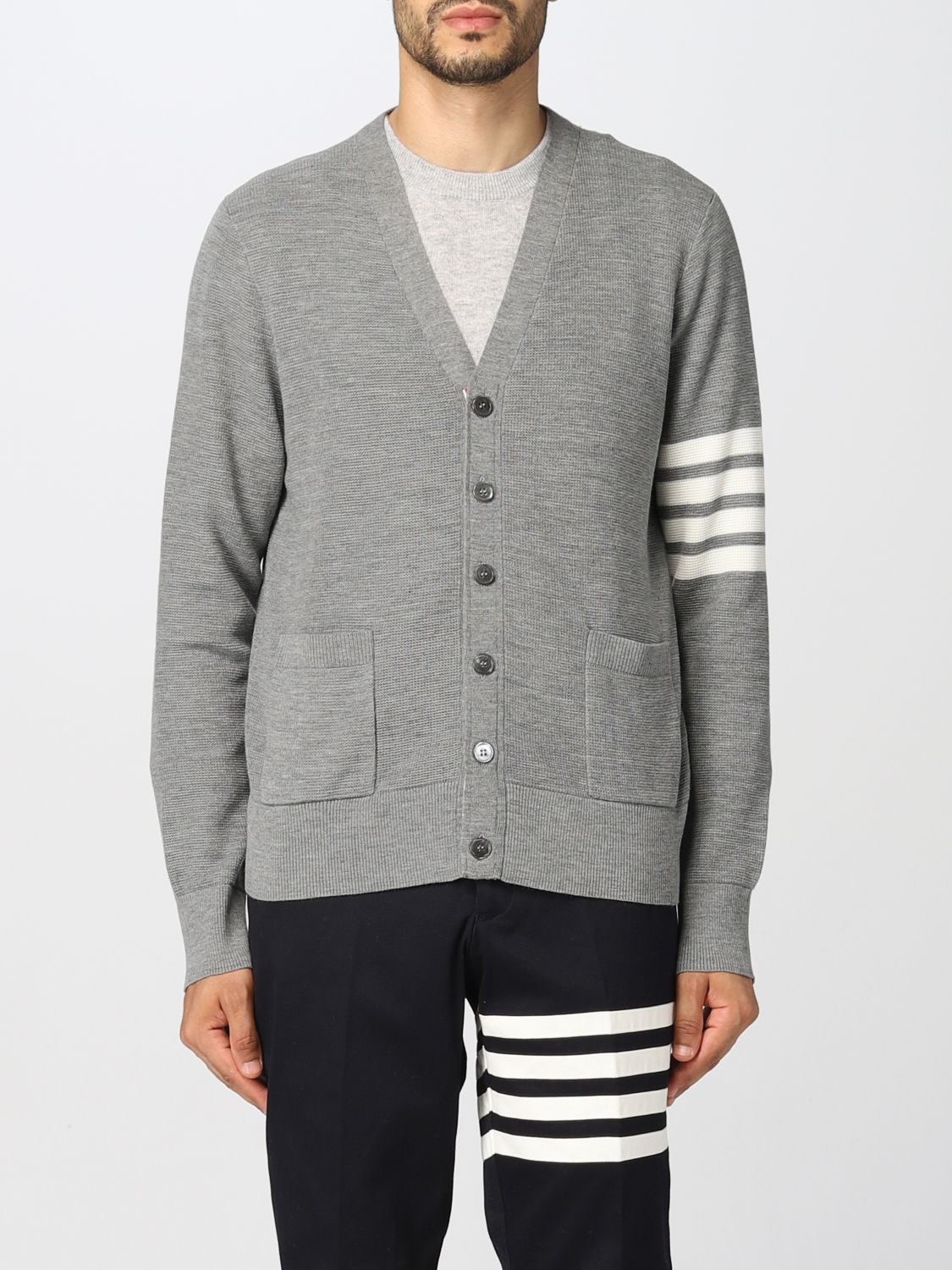 Thom Browne Cardigan THOM BROWNE Men colour Grey