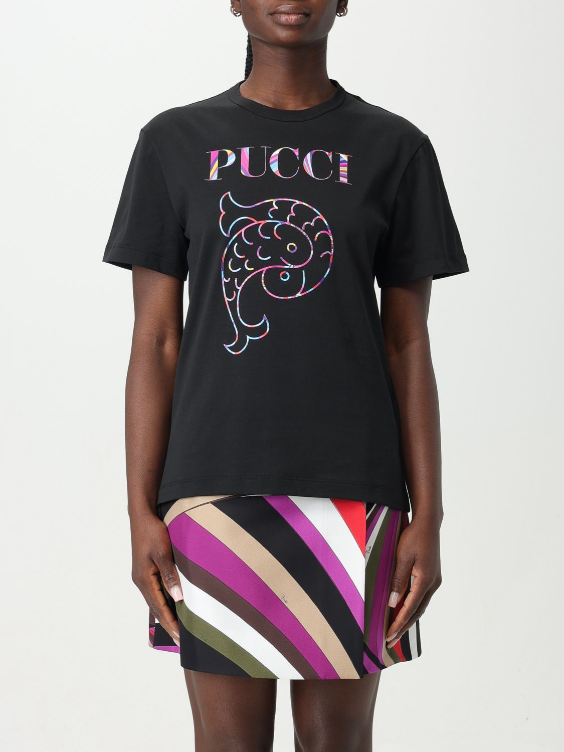 Emilio Pucci T-Shirt EMILIO PUCCI Woman colour Black