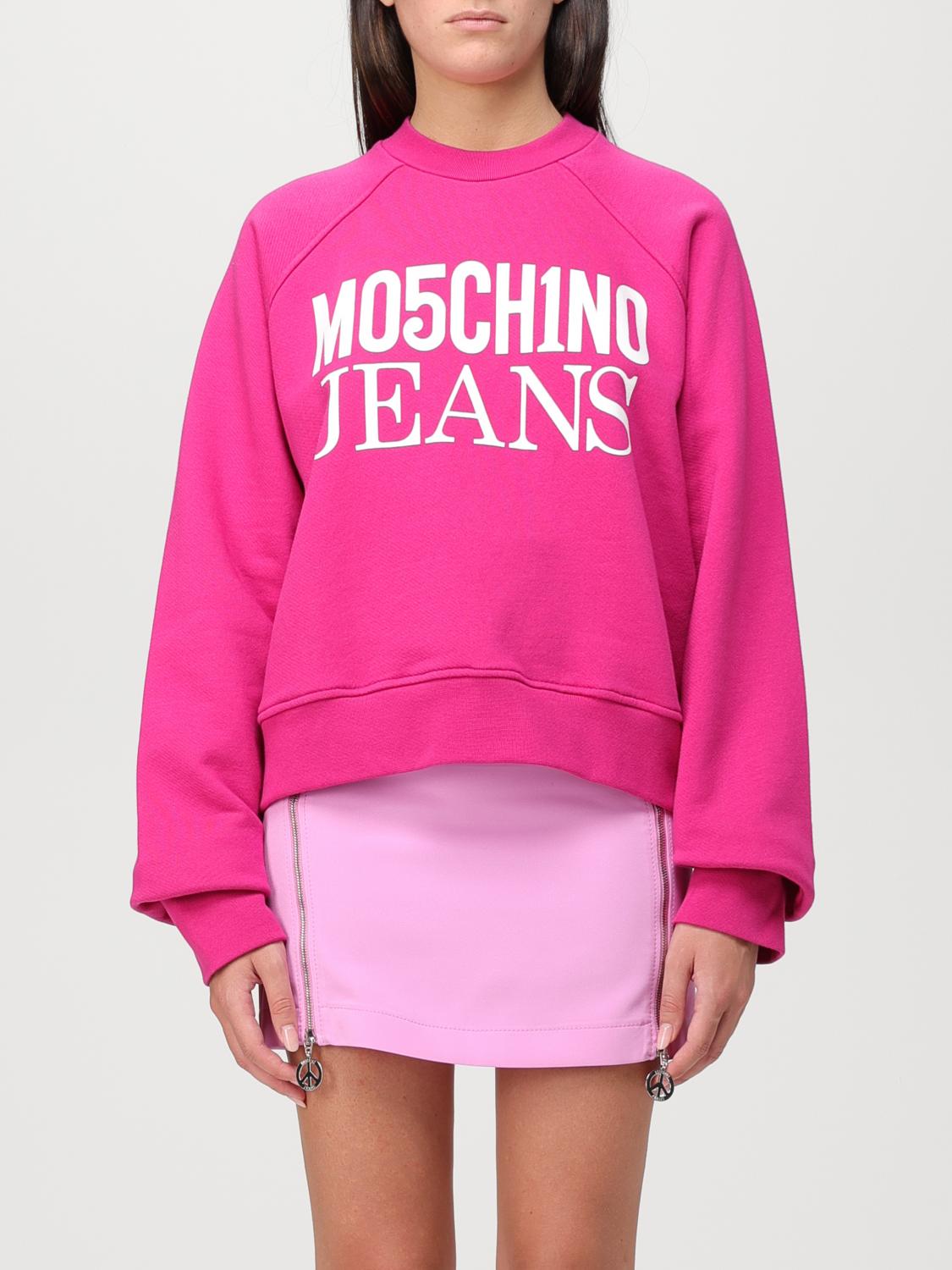 Moschino Jeans Sweatshirt MOSCHINO JEANS Woman colour Fuchsia