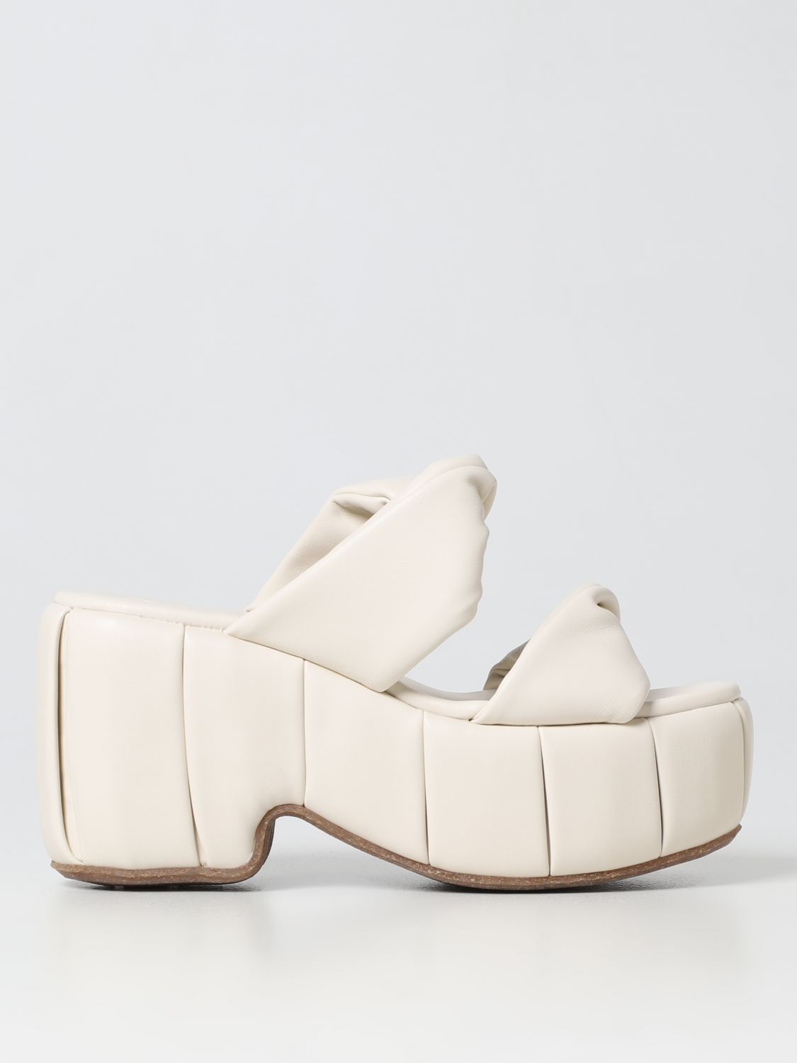 Themoirè Heeled Sandals THEMOIRÈ Woman colour Ivory