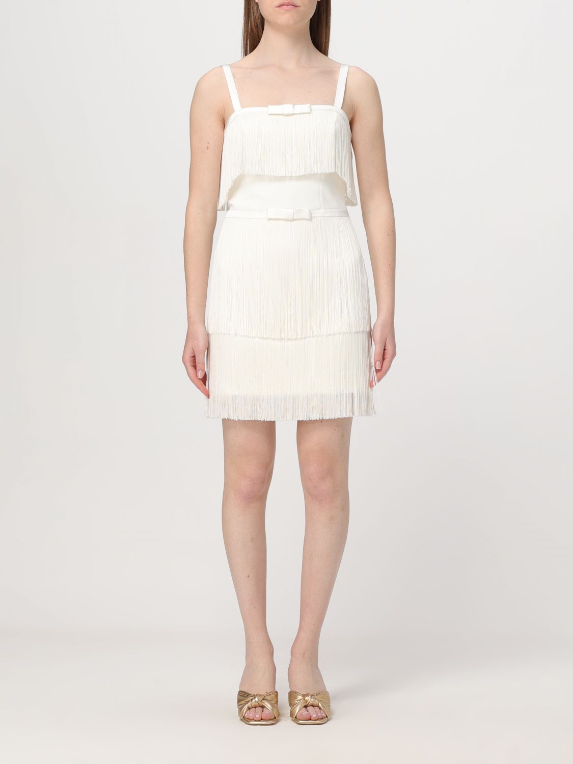 Elisabetta Franchi Dress ELISABETTA FRANCHI Woman colour Ivory