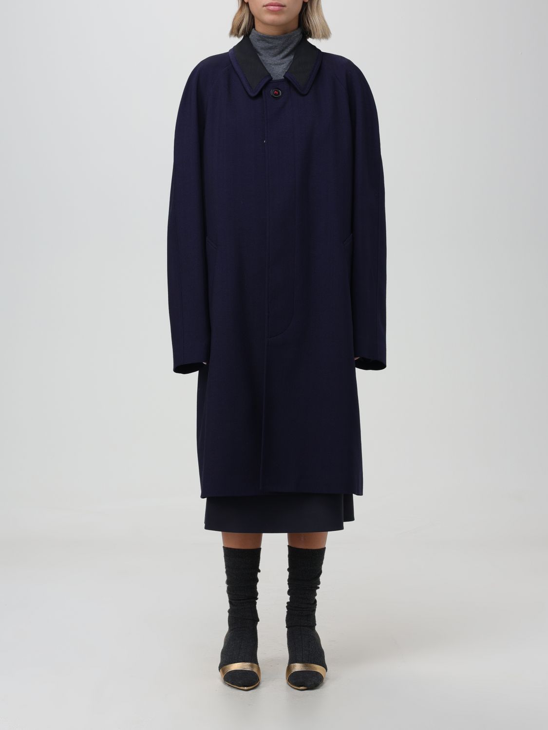 Maison Margiela Coat MAISON MARGIELA Woman colour Blue