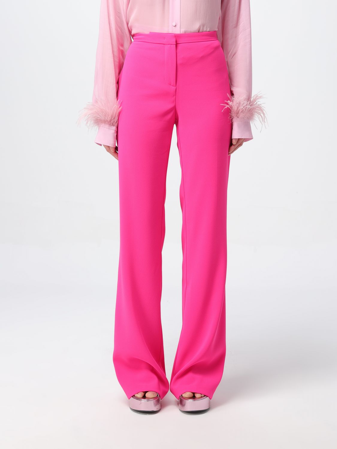 Pinko Trousers PINKO Woman colour Fuchsia