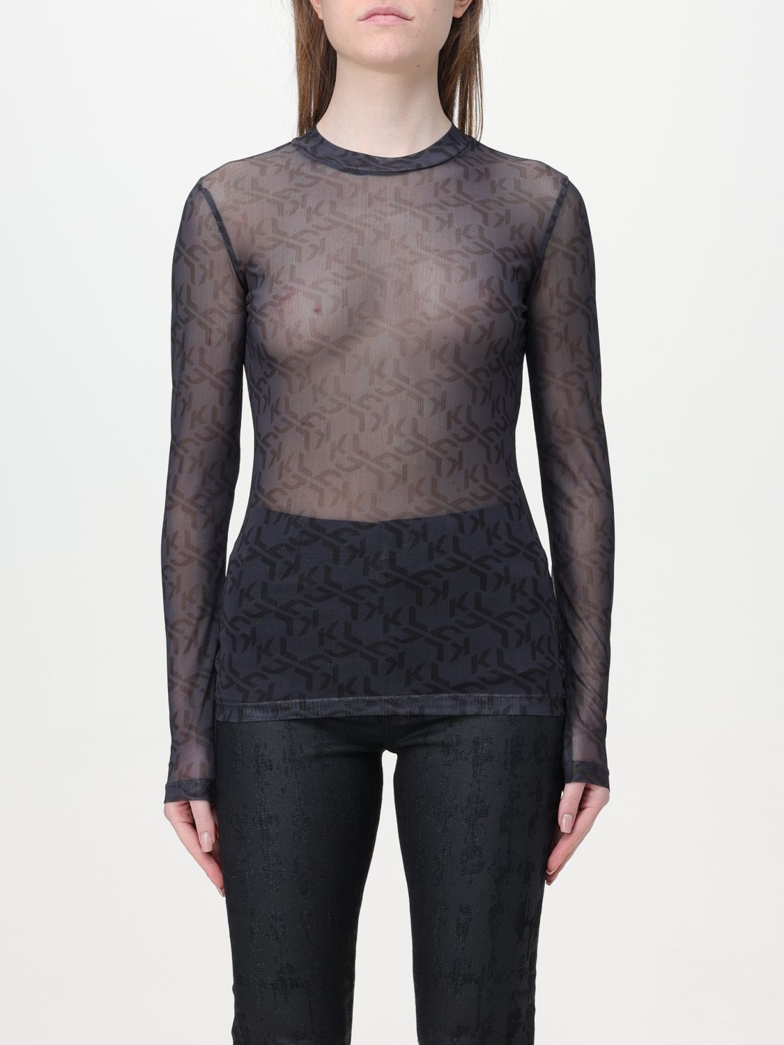 Karl Lagerfeld Top KARL LAGERFELD Woman colour Black