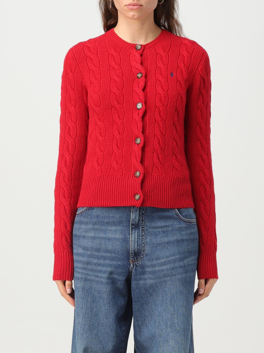 Polo Ralph Lauren Cardigan POLO RALPH LAUREN Woman colour Red