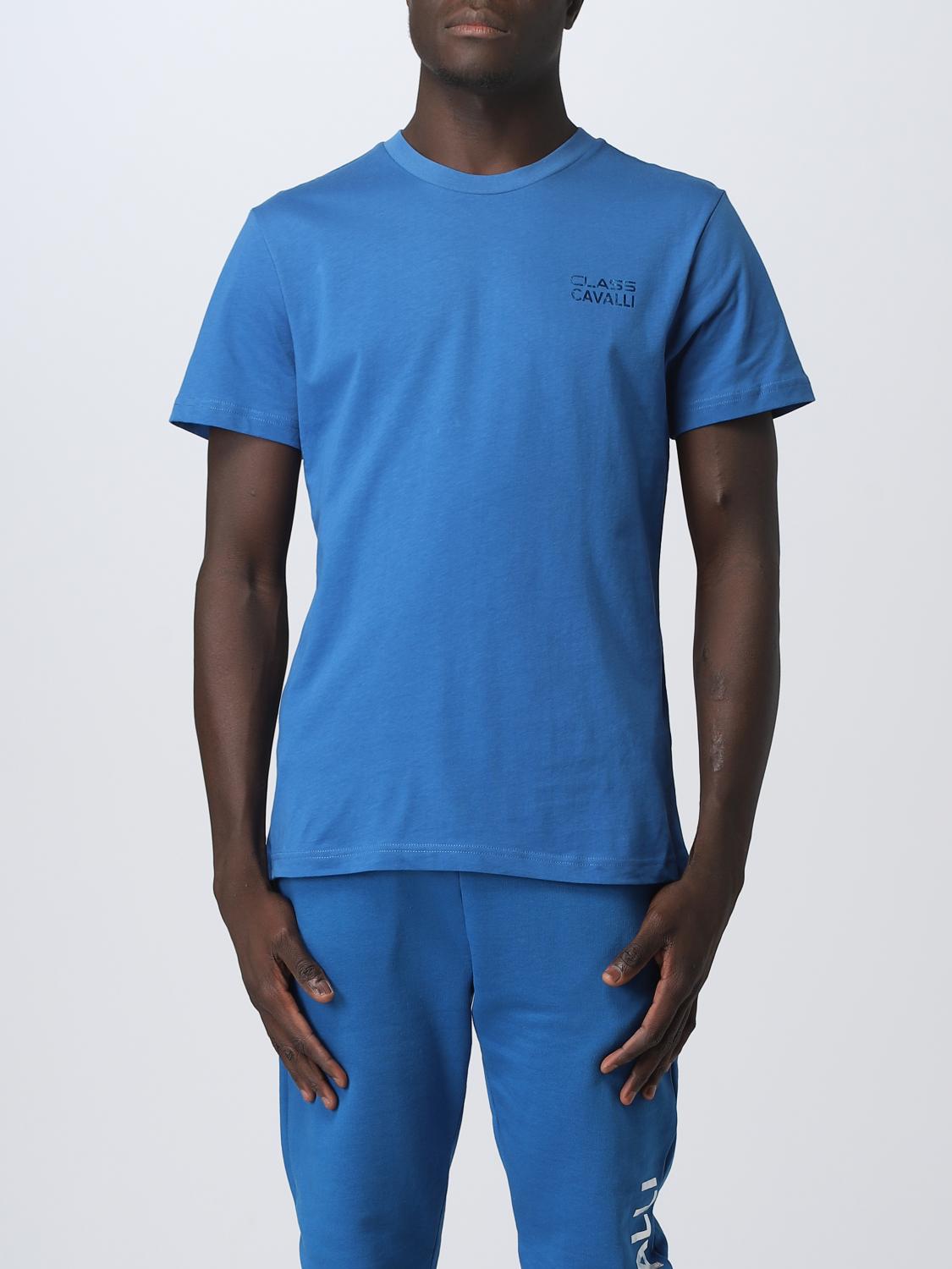 Class Roberto Cavalli T-Shirt CLASS ROBERTO CAVALLI Men colour Blue