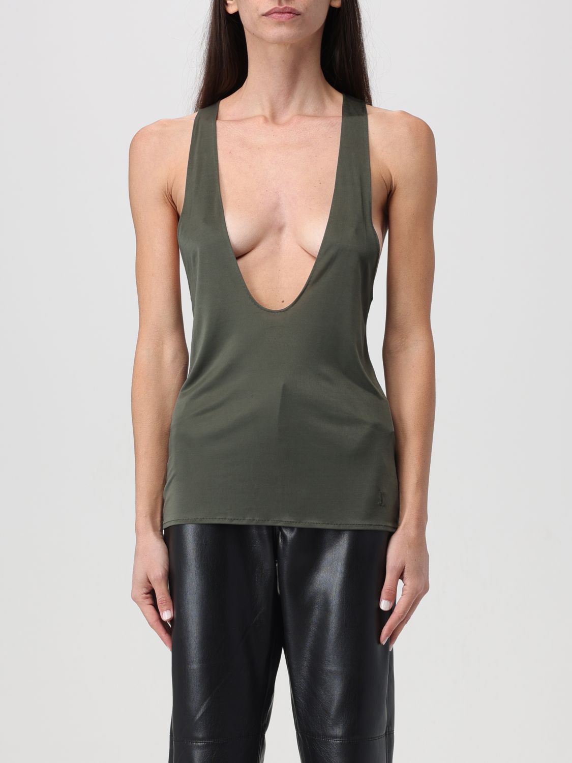 Saint Laurent Top SAINT LAURENT Woman colour Green