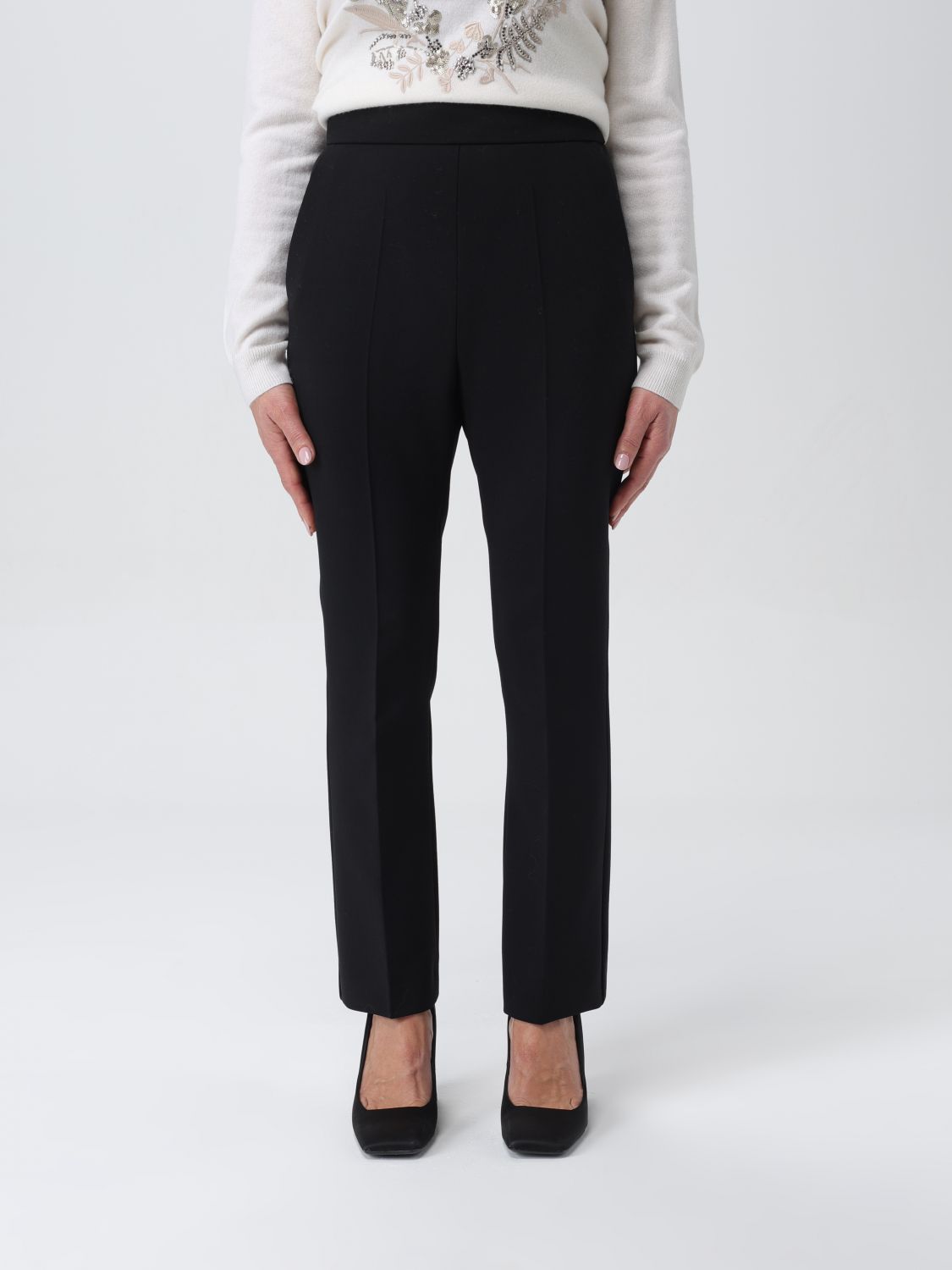 Max Mara Trousers MAX MARA Woman colour Black