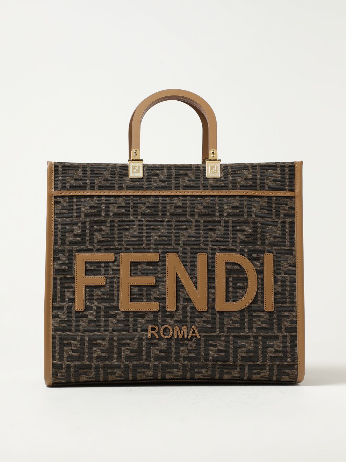 FENDI Tote Bags FENDI Woman colour Brown