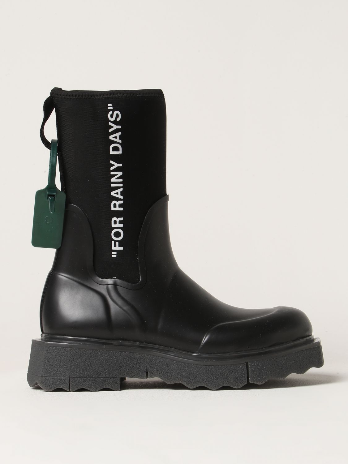 OFF-WHITE Flat Ankle Boots OFF-WHITE Woman colour Black