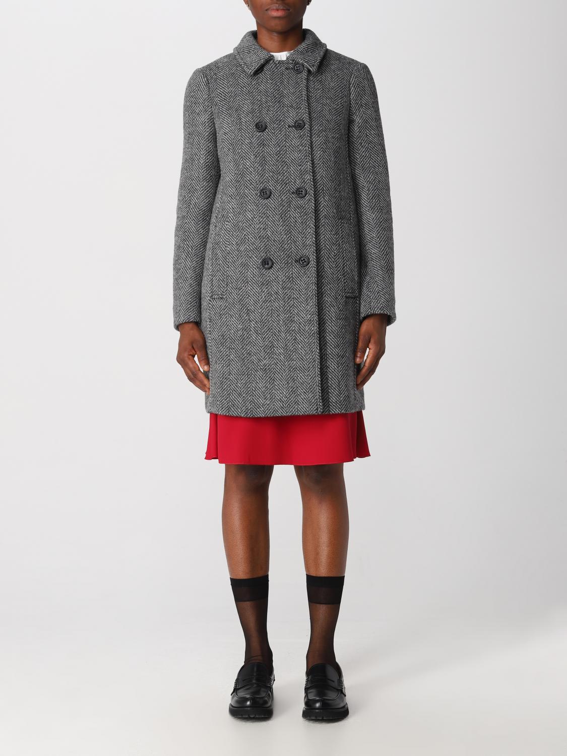 Red Valentino Coat RED VALENTINO Woman colour Grey