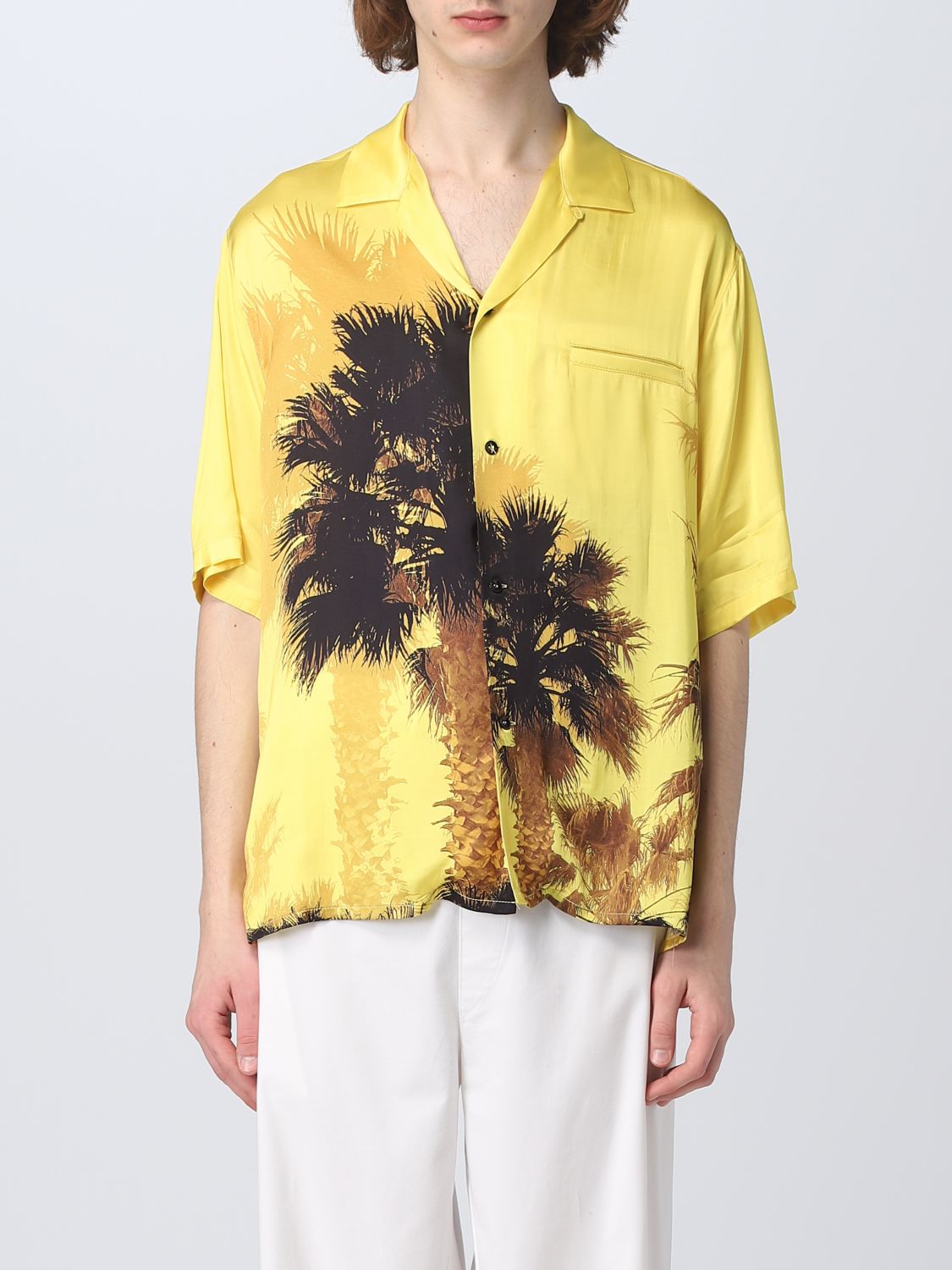 Laneus Shirt LANEUS Men colour Yellow