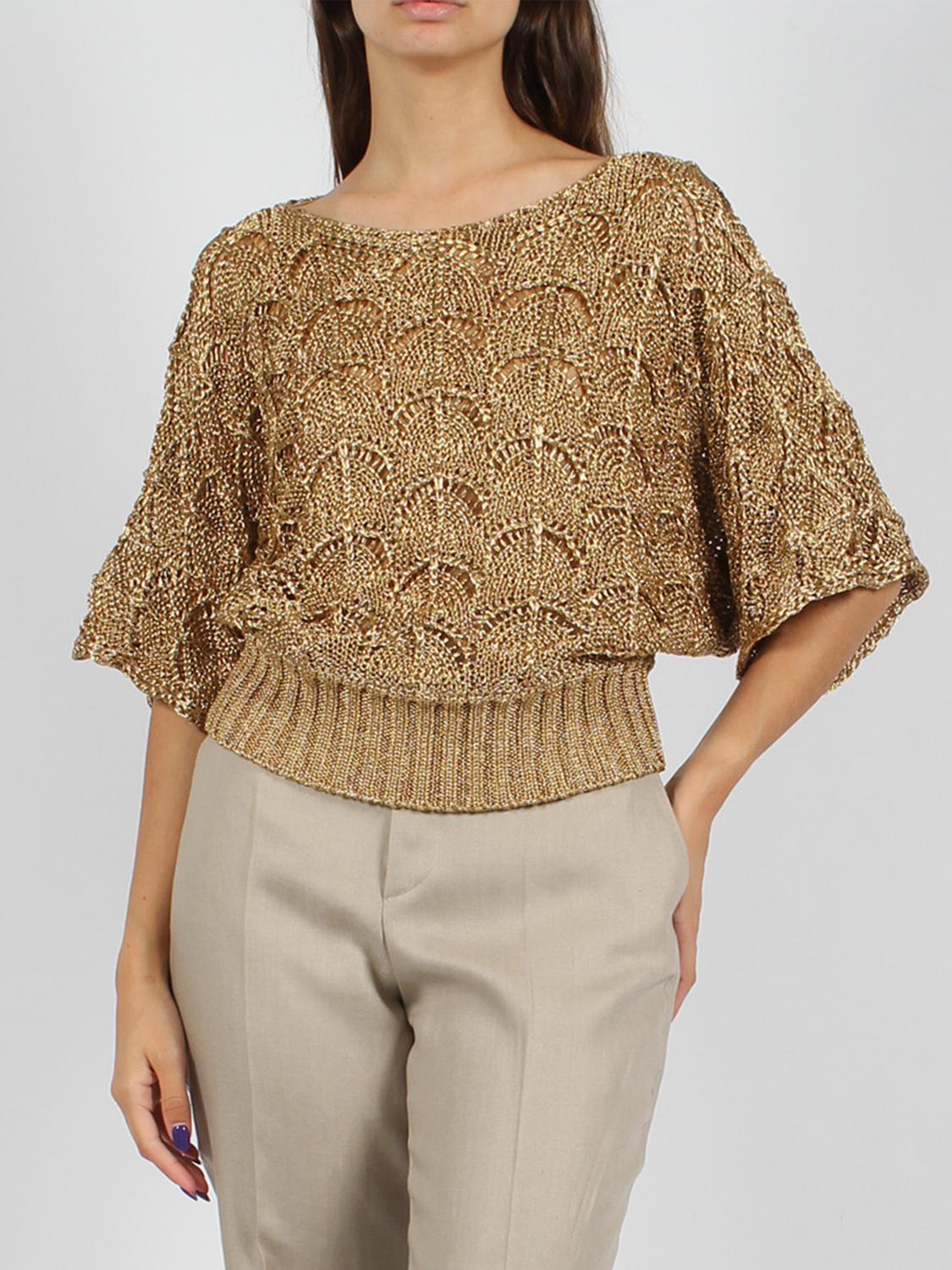 Alberta Ferretti Sweater ALBERTA FERRETTI Woman color Gold