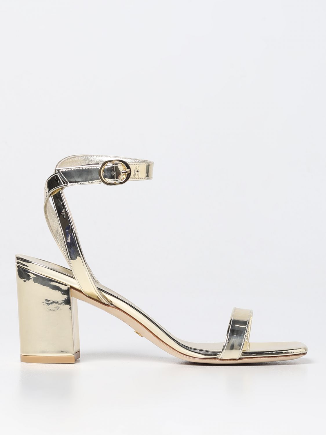 Stuart Weitzman Heeled Sandals STUART WEITZMAN Woman colour Platinum