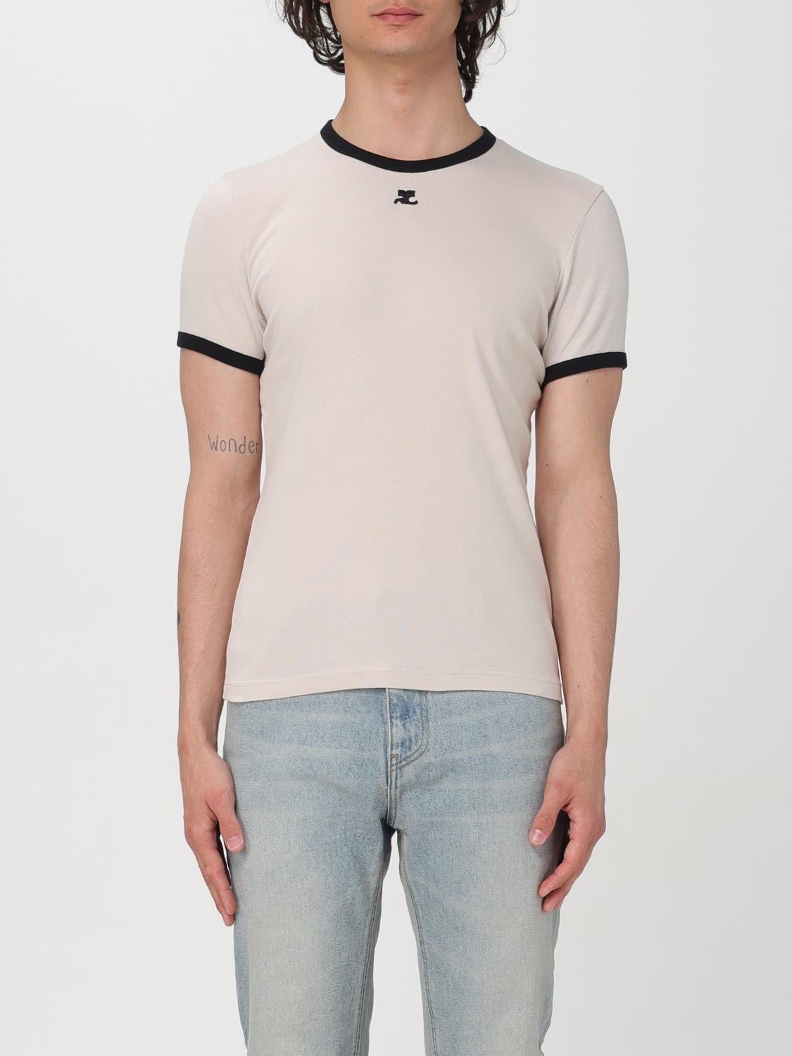 Courrèges T-Shirt COURRÈGES Men colour Beige