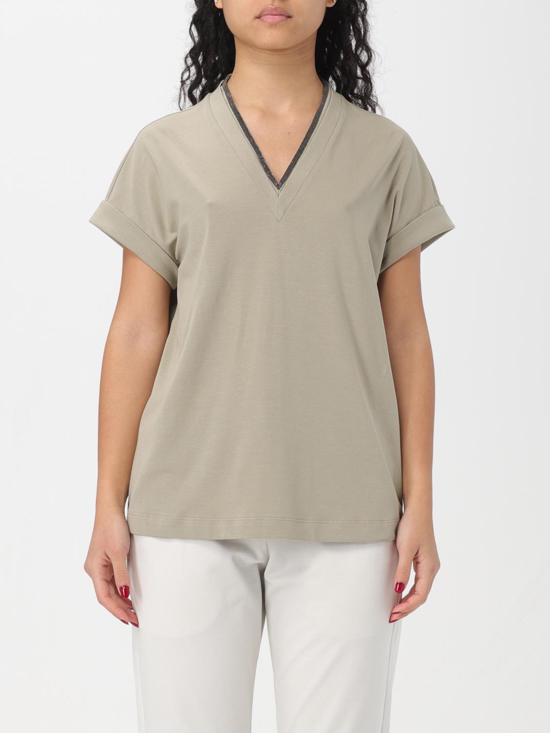 Brunello Cucinelli T-Shirt BRUNELLO CUCINELLI Woman colour Green