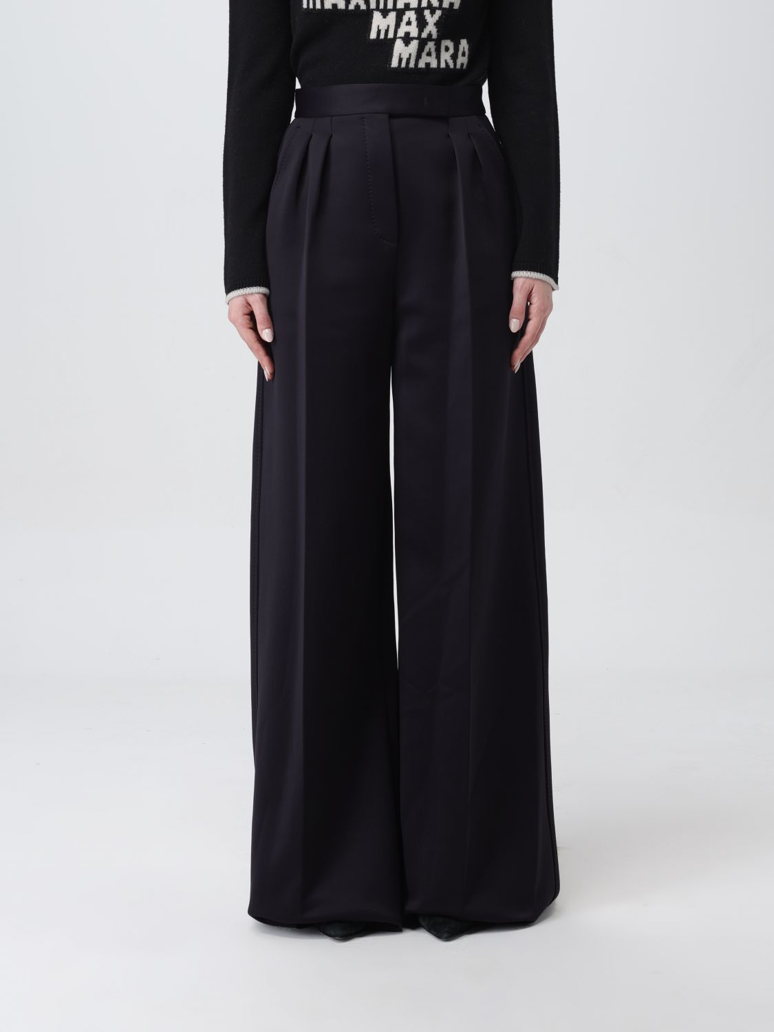 Max Mara Trousers MAX MARA Woman colour Black