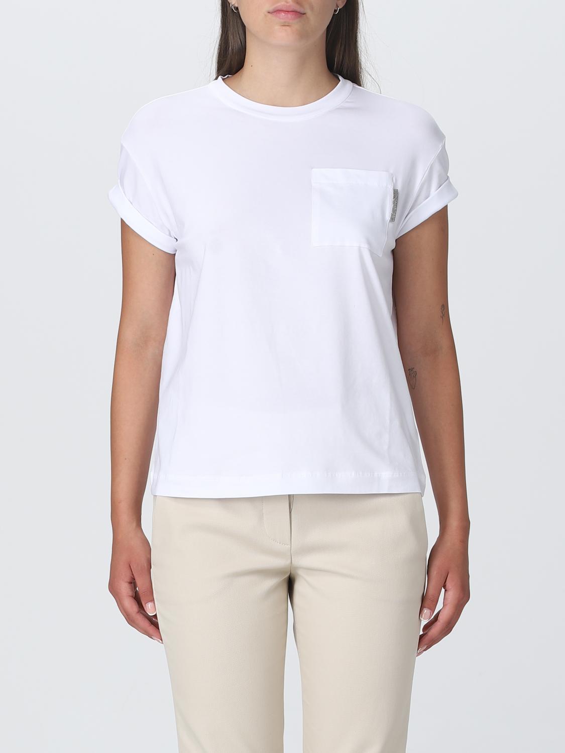 Brunello Cucinelli T-Shirt BRUNELLO CUCINELLI Woman colour White