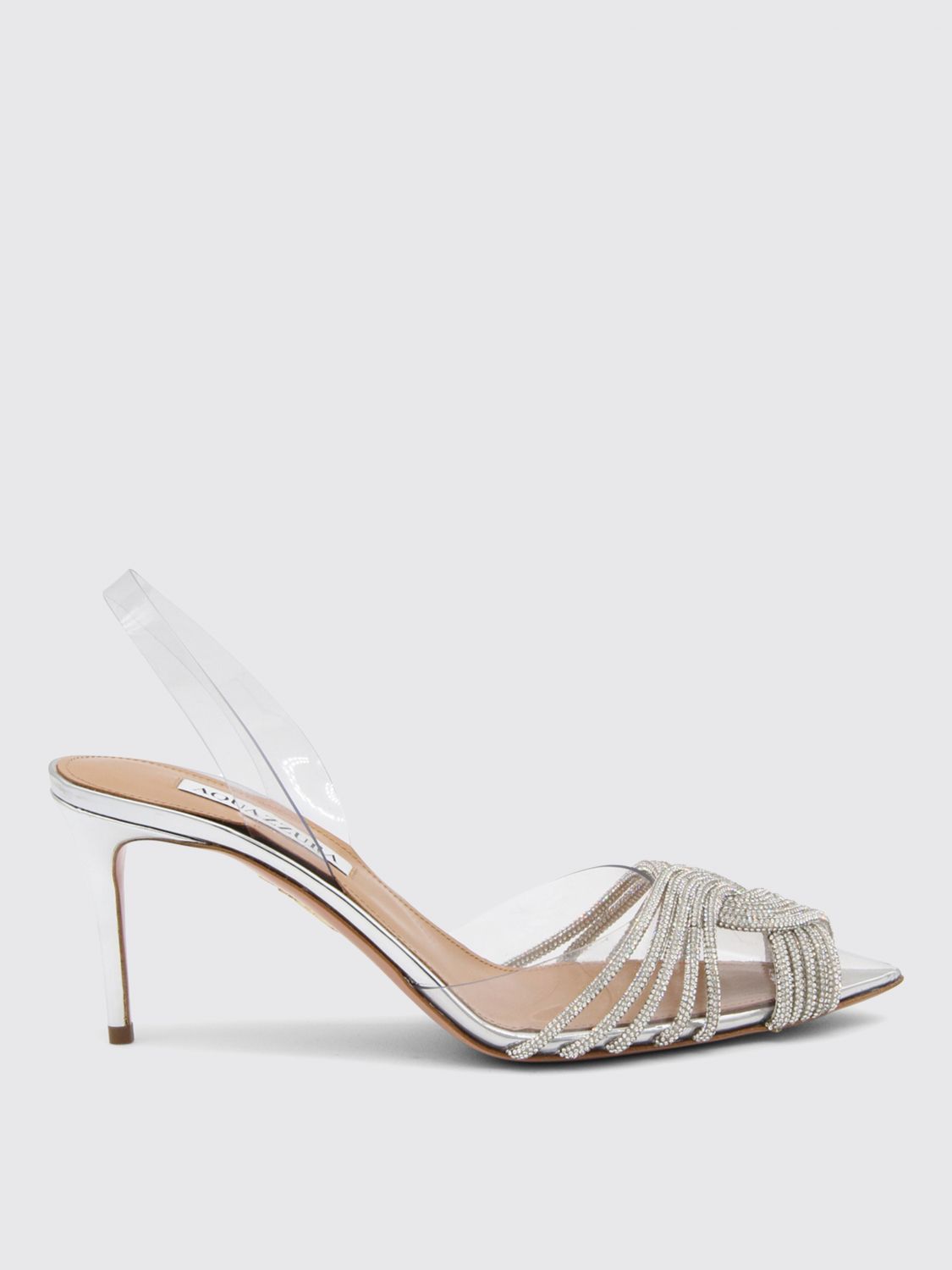 Aquazzura High Heel Shoes AQUAZZURA Woman colour Silver