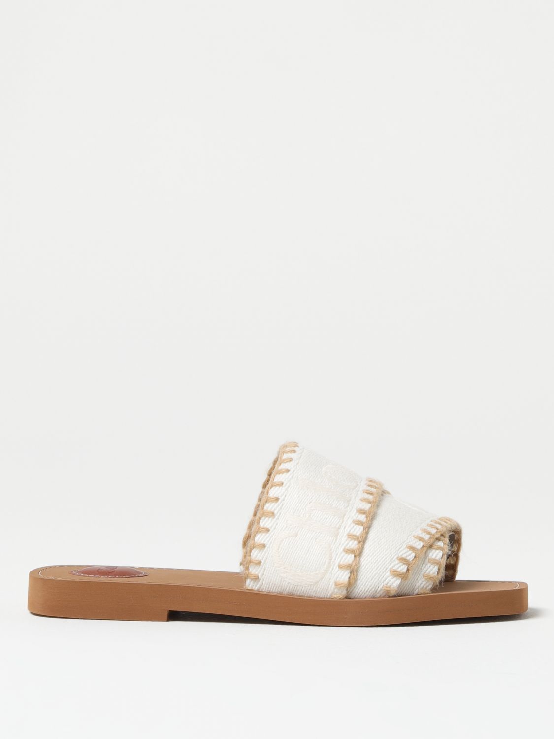 Chloé Flat Sandals CHLOÉ Woman colour Cream