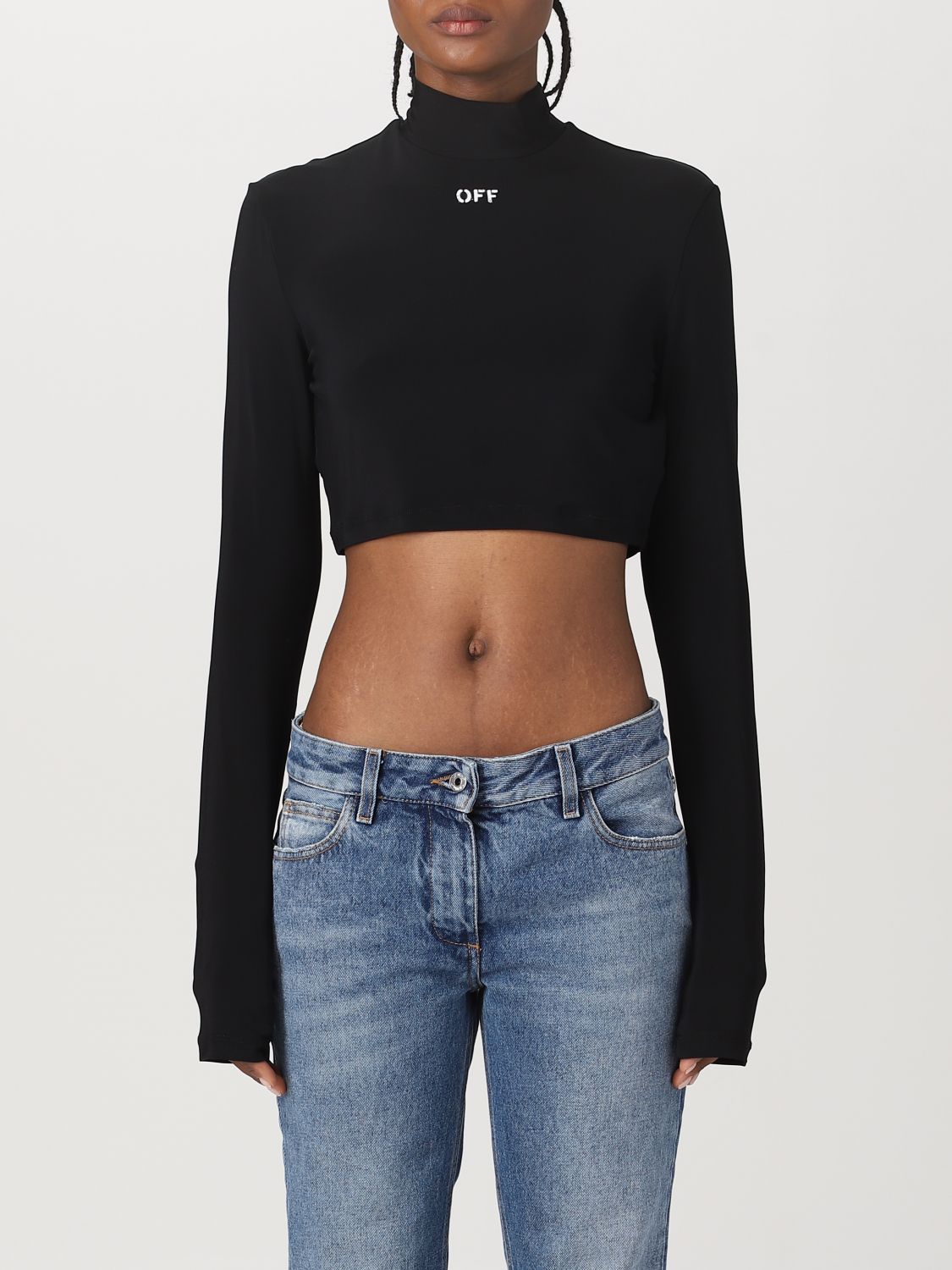 OFF-WHITE Top OFF-WHITE Woman colour Black