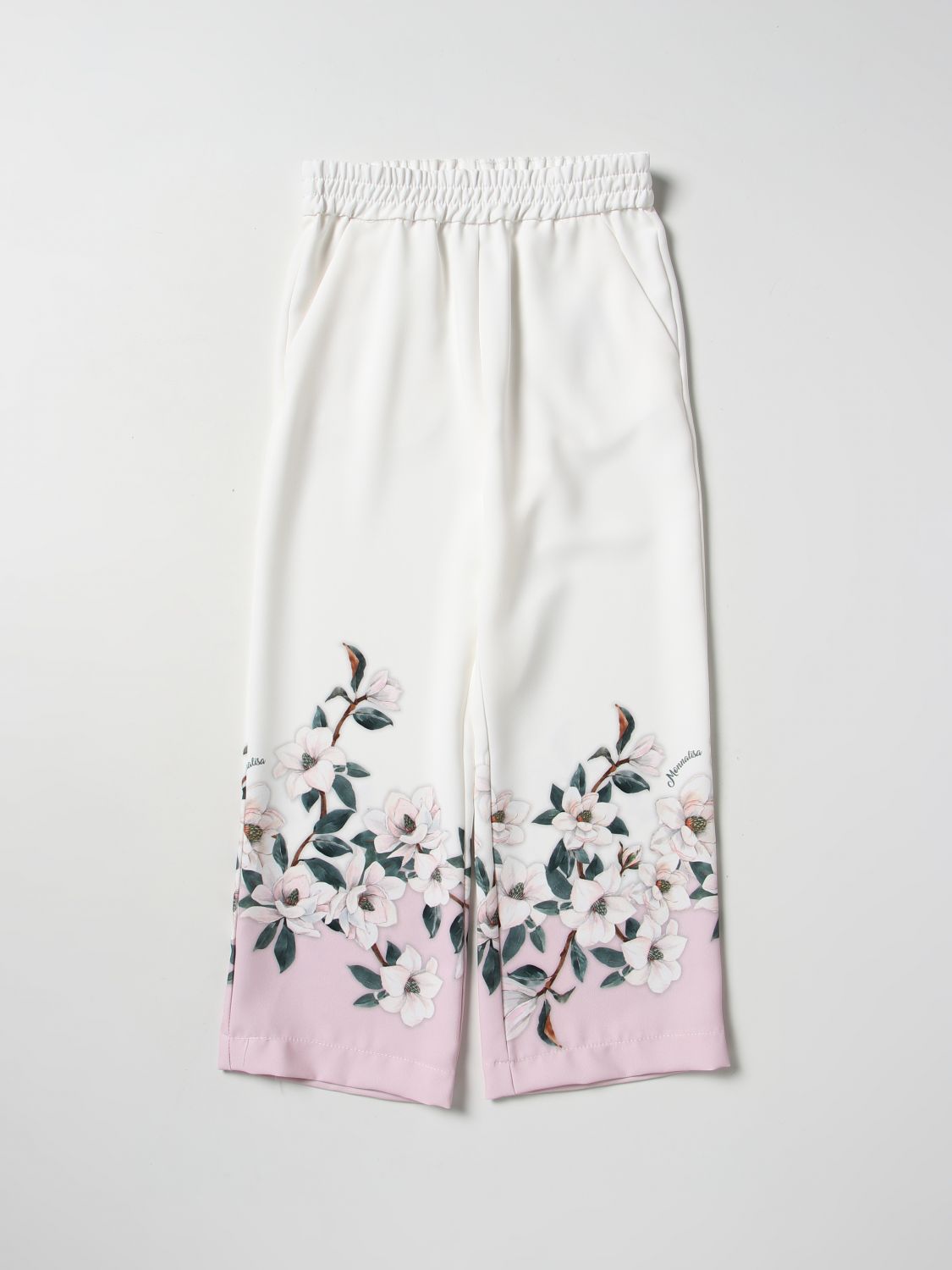 Monnalisa Trousers MONNALISA Kids colour Yellow Cream