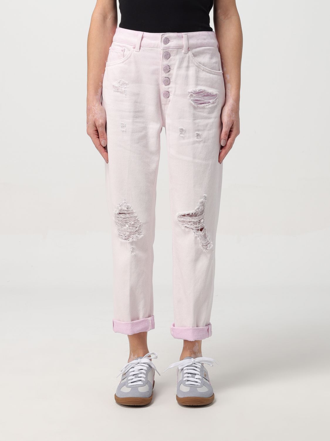 Dondup Trousers DONDUP Woman colour Pink