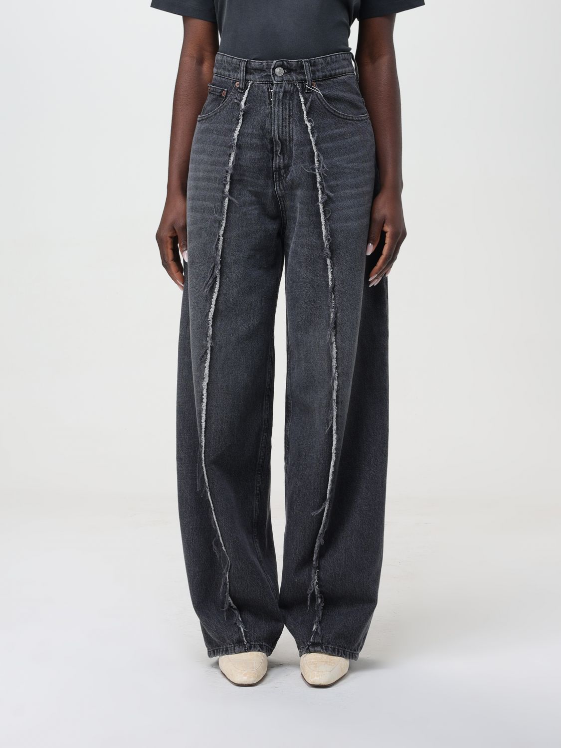 MM6 Maison Margiela Jeans MM6 MAISON MARGIELA Woman colour Grey