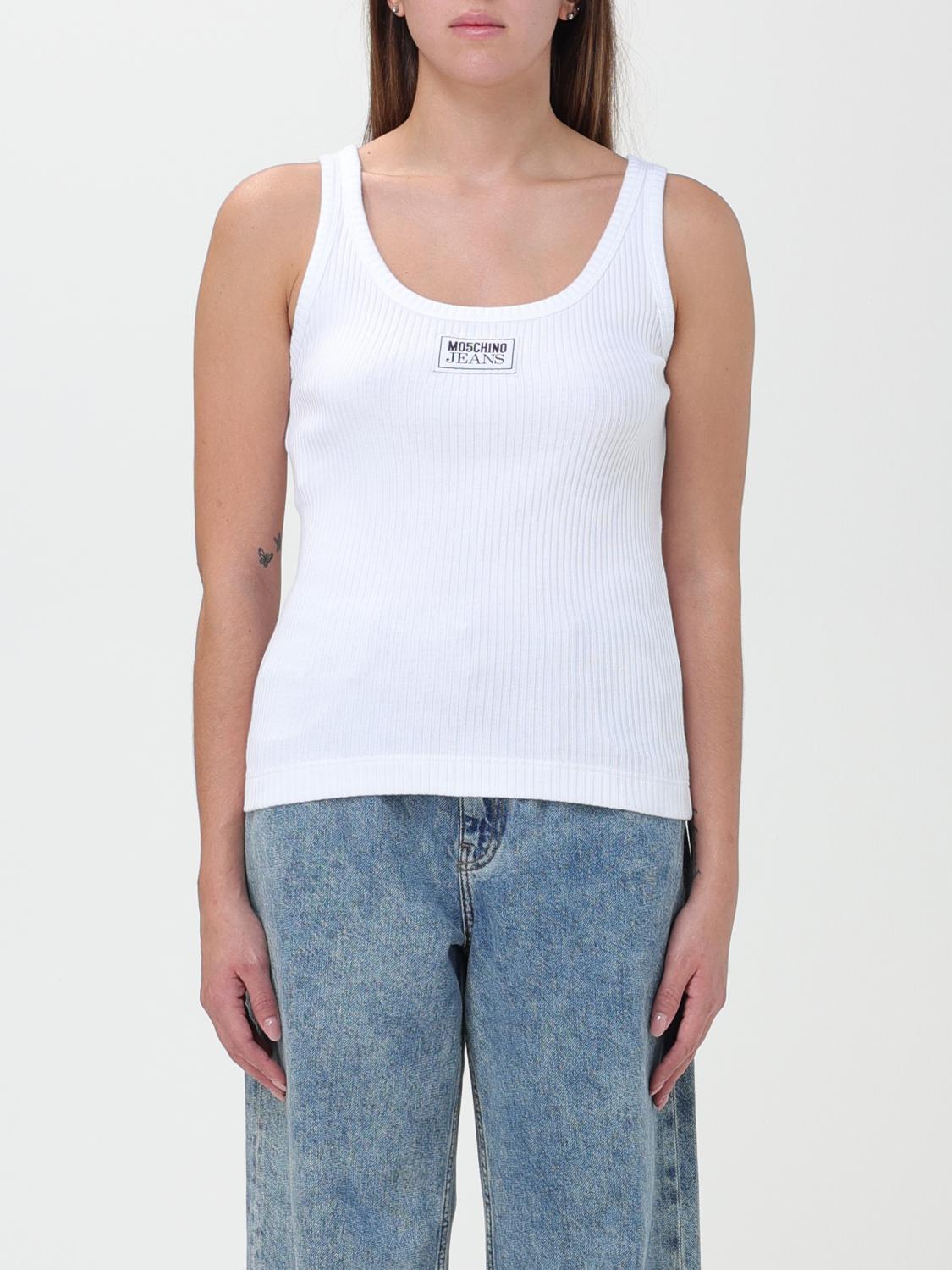 Moschino Jeans Top MOSCHINO JEANS Woman colour White