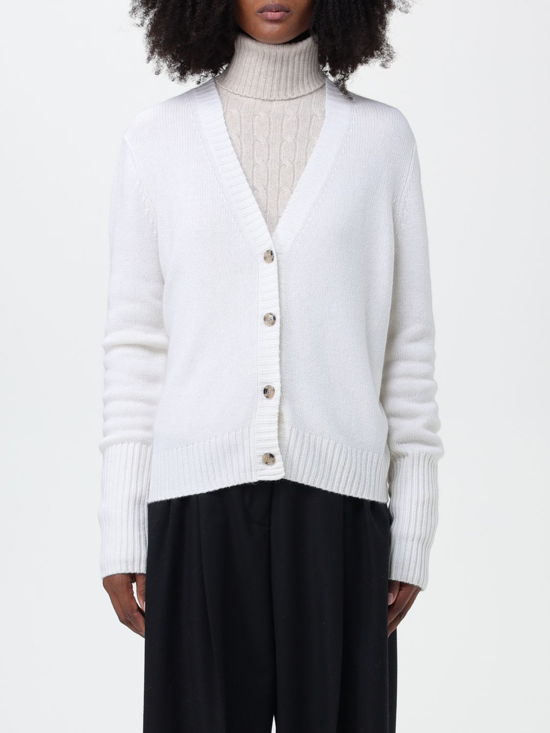 Allude Cardigan ALLUDE Woman colour White