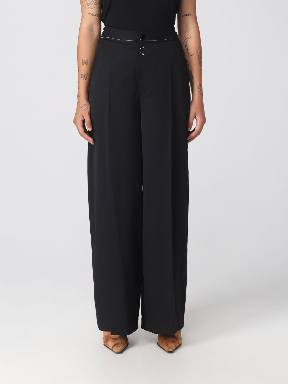 MM6 Maison Margiela Trousers MM6 MAISON MARGIELA Woman colour Black