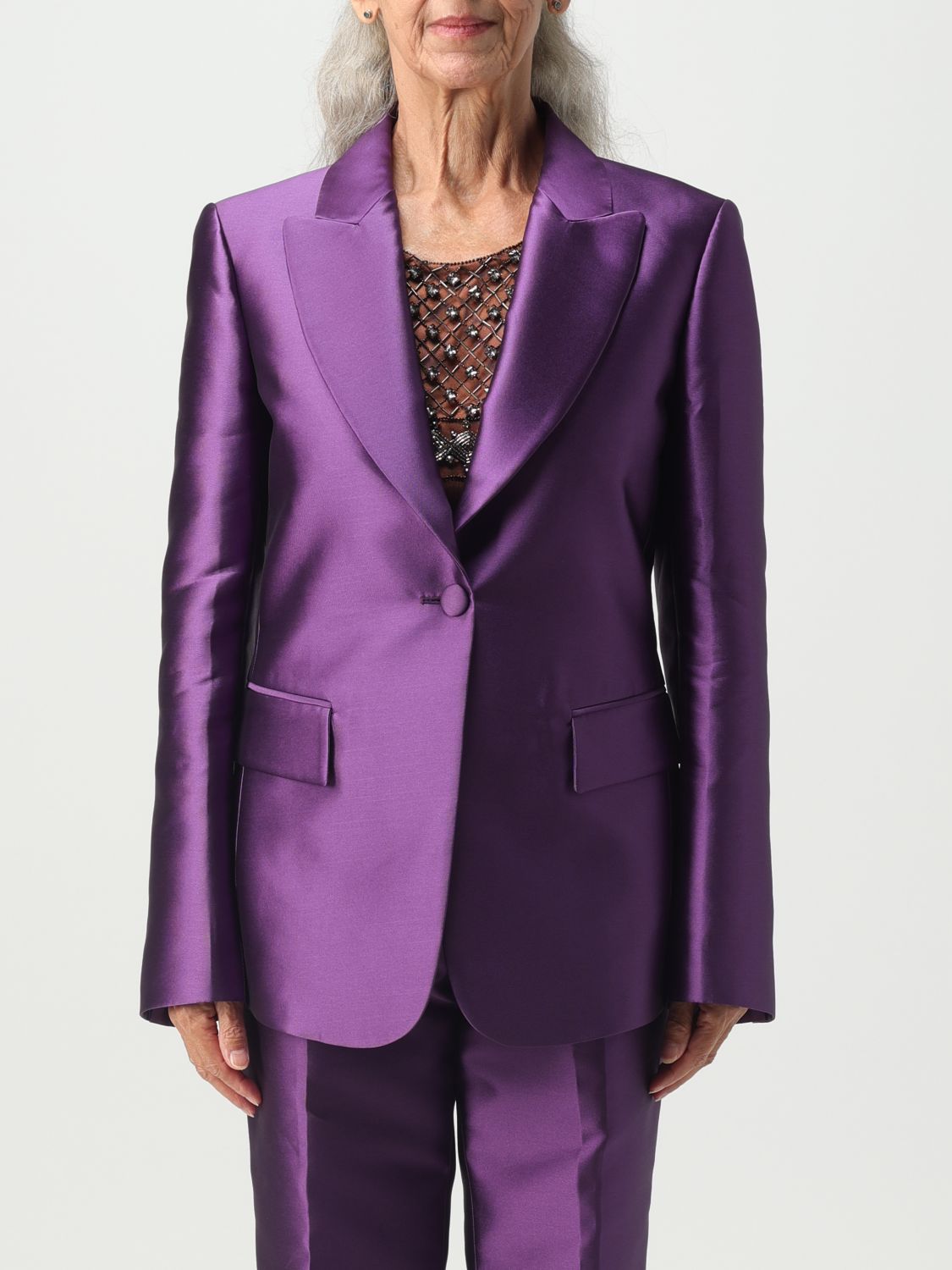 Alberta Ferretti Blazer ALBERTA FERRETTI Woman colour Violet