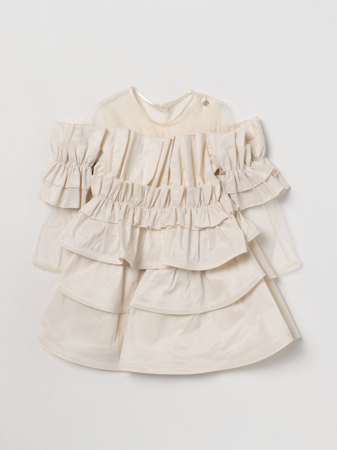 Elisabetta Franchi La Mia Bambina Dress ELISABETTA FRANCHI LA MIA BAMBINA Kids colour Butter