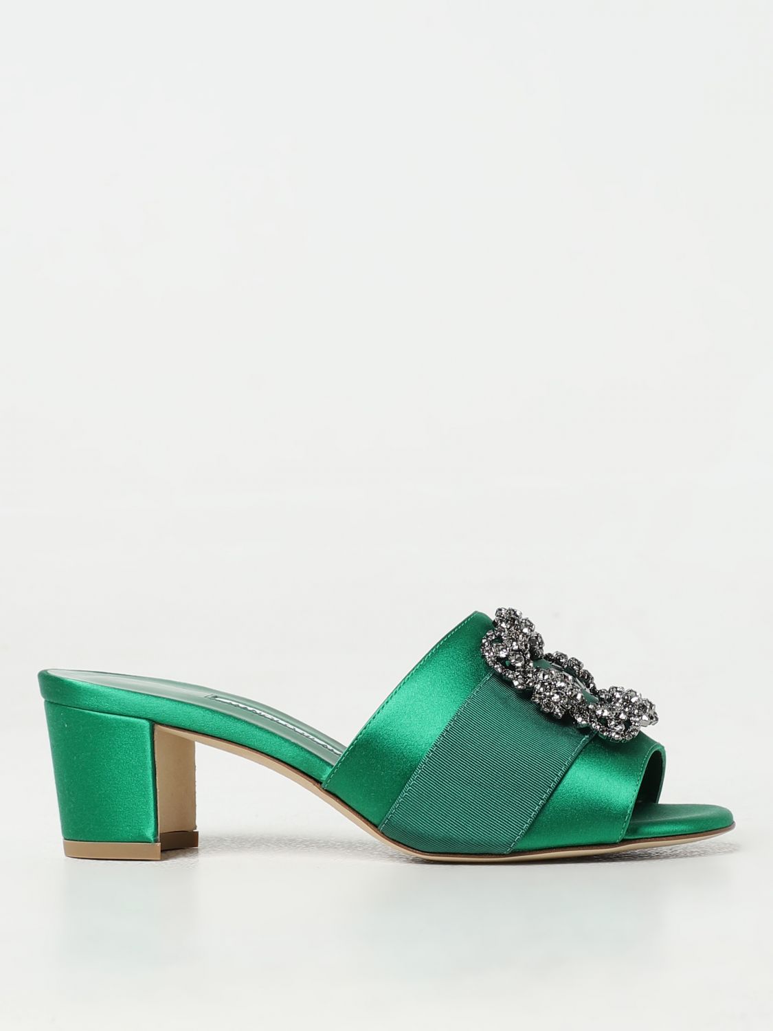Manolo Blahnik Heeled Sandals MANOLO BLAHNIK Woman color Emerald
