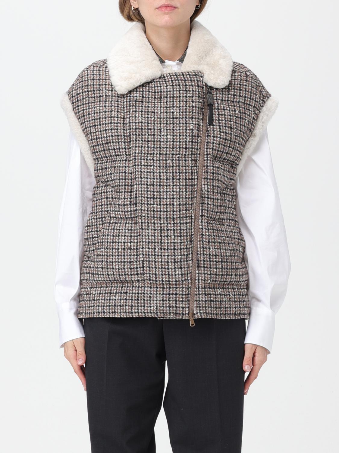 Brunello Cucinelli Waistcoat BRUNELLO CUCINELLI Woman colour Tobacco