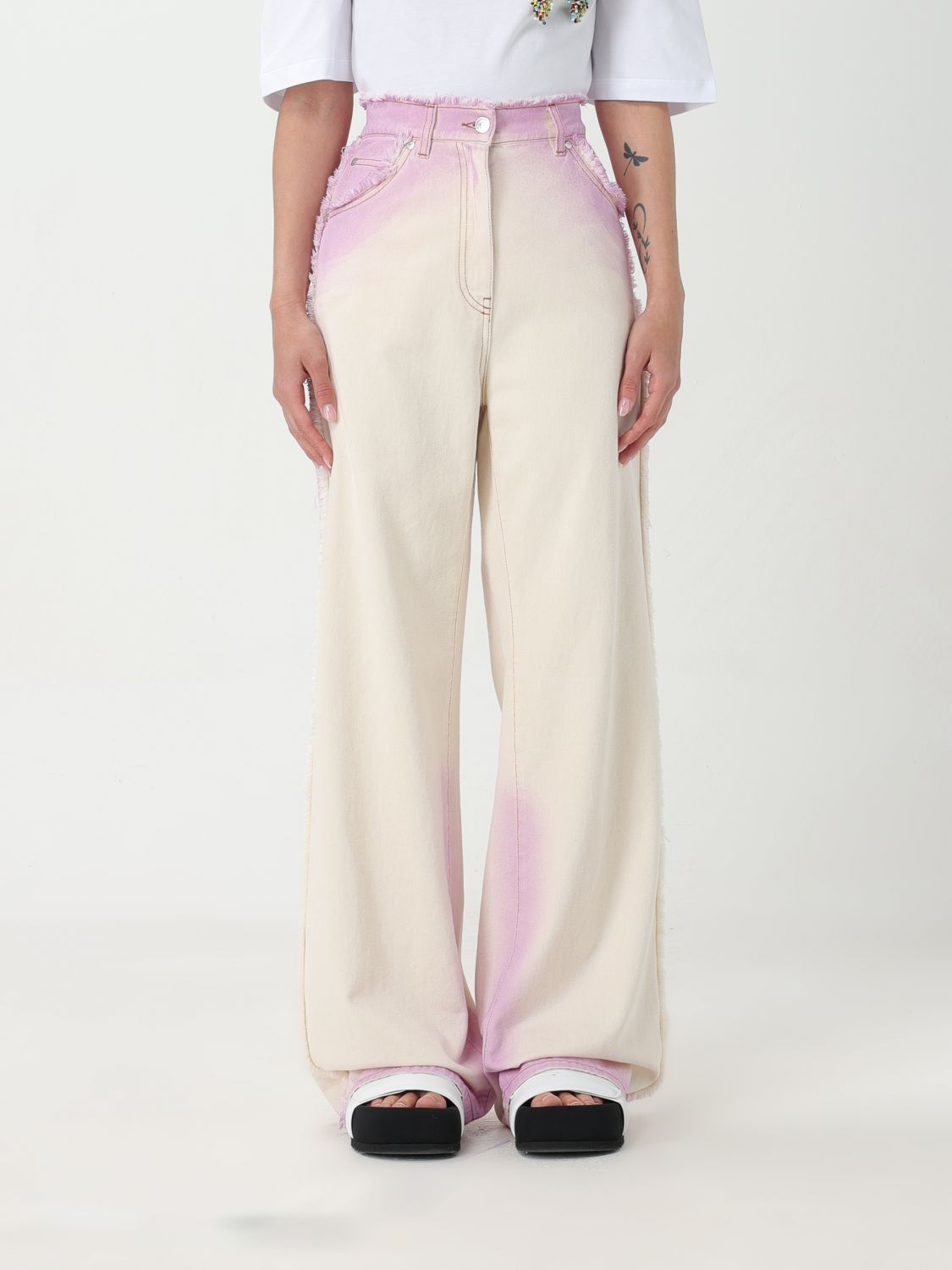 Msgm Jeans MSGM Woman colour Lilac