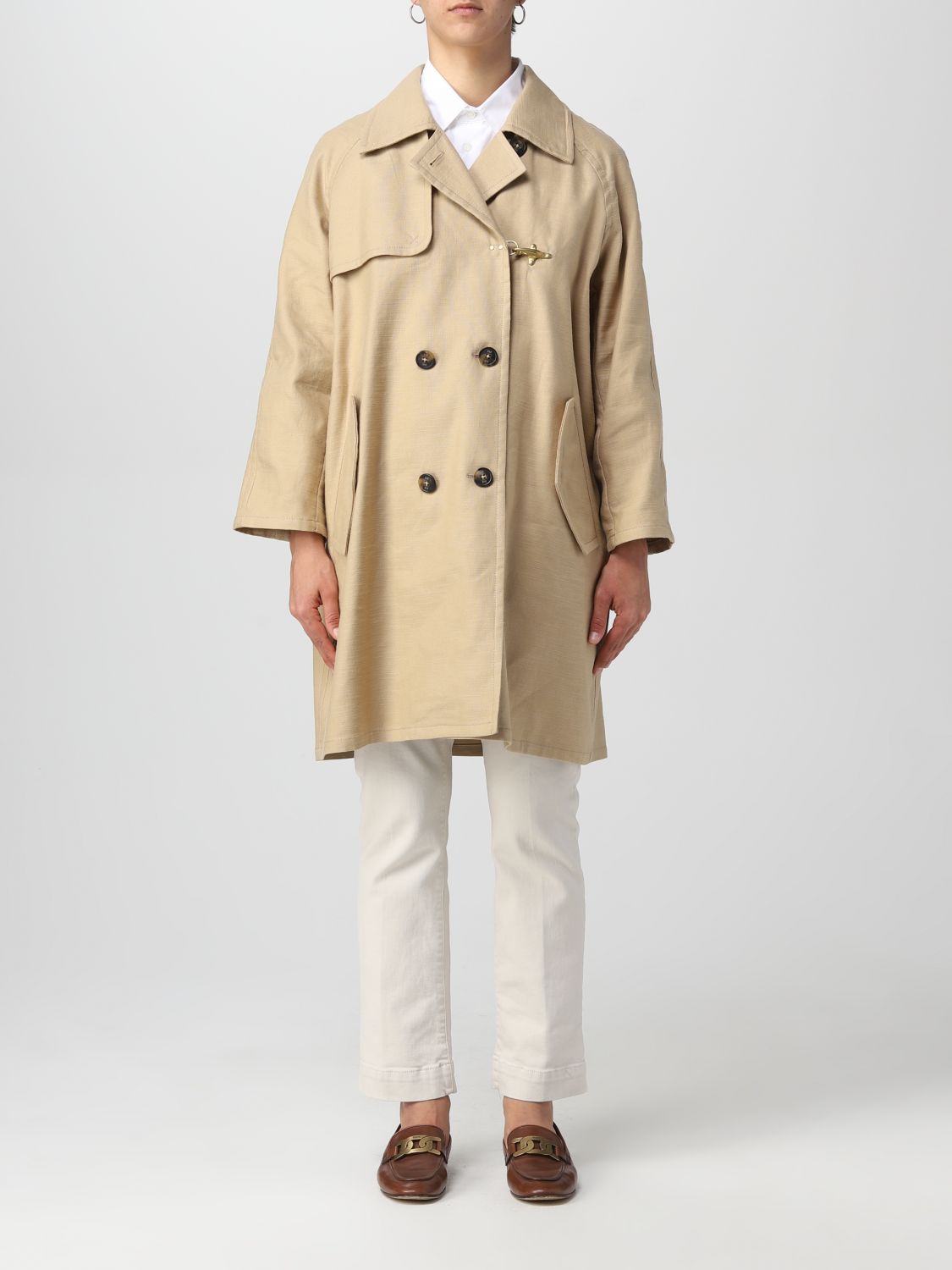 Fay Coat FAY Woman colour Nude