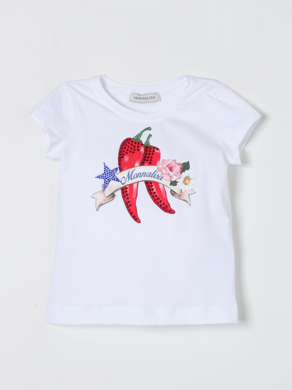 Monnalisa T-Shirt MONNALISA Kids colour White